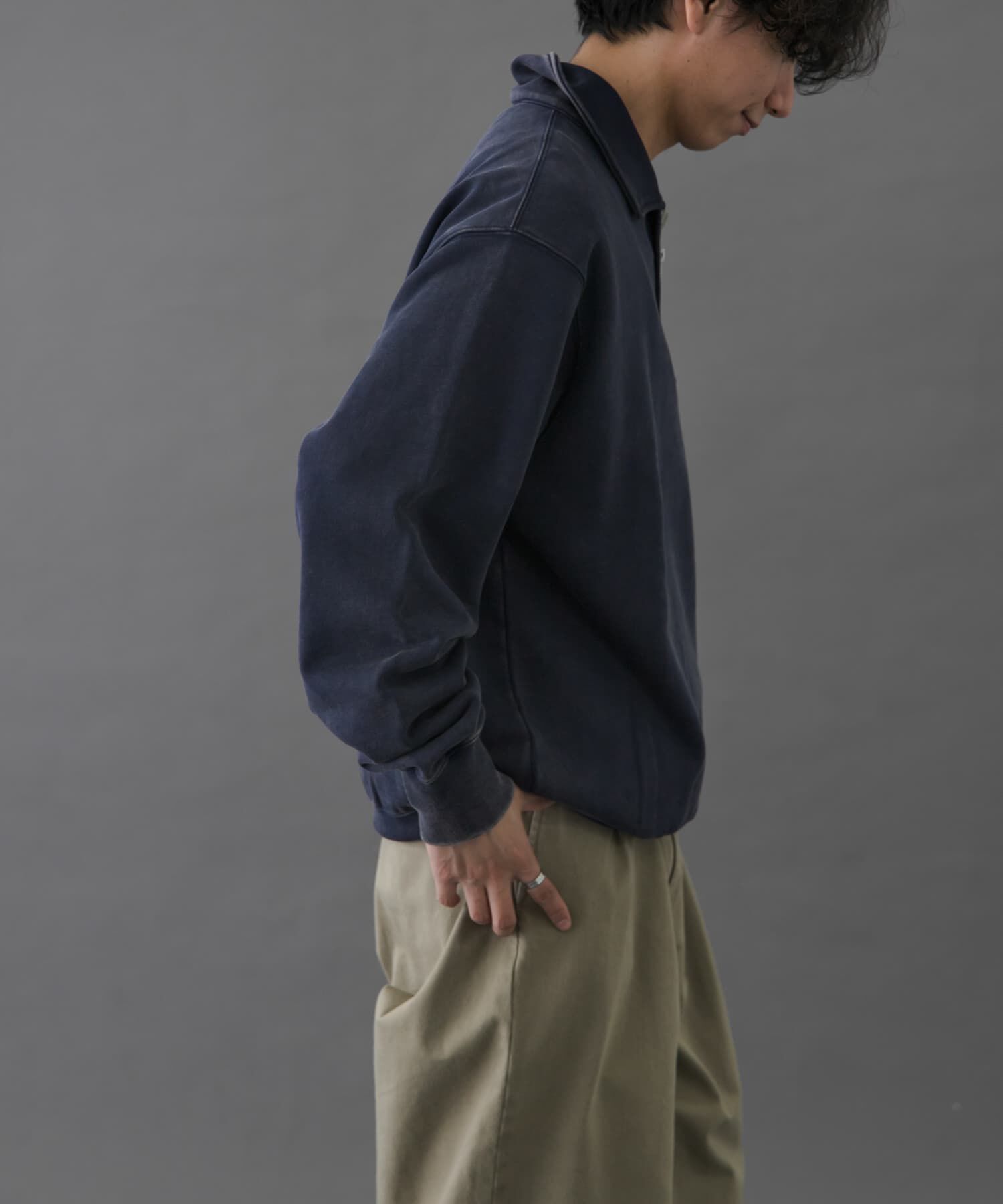 URBAN RESEARCH DOORS「FORK&SPOON　サンブリーチハーフジップスウェット」|スウェット・ジャージ|