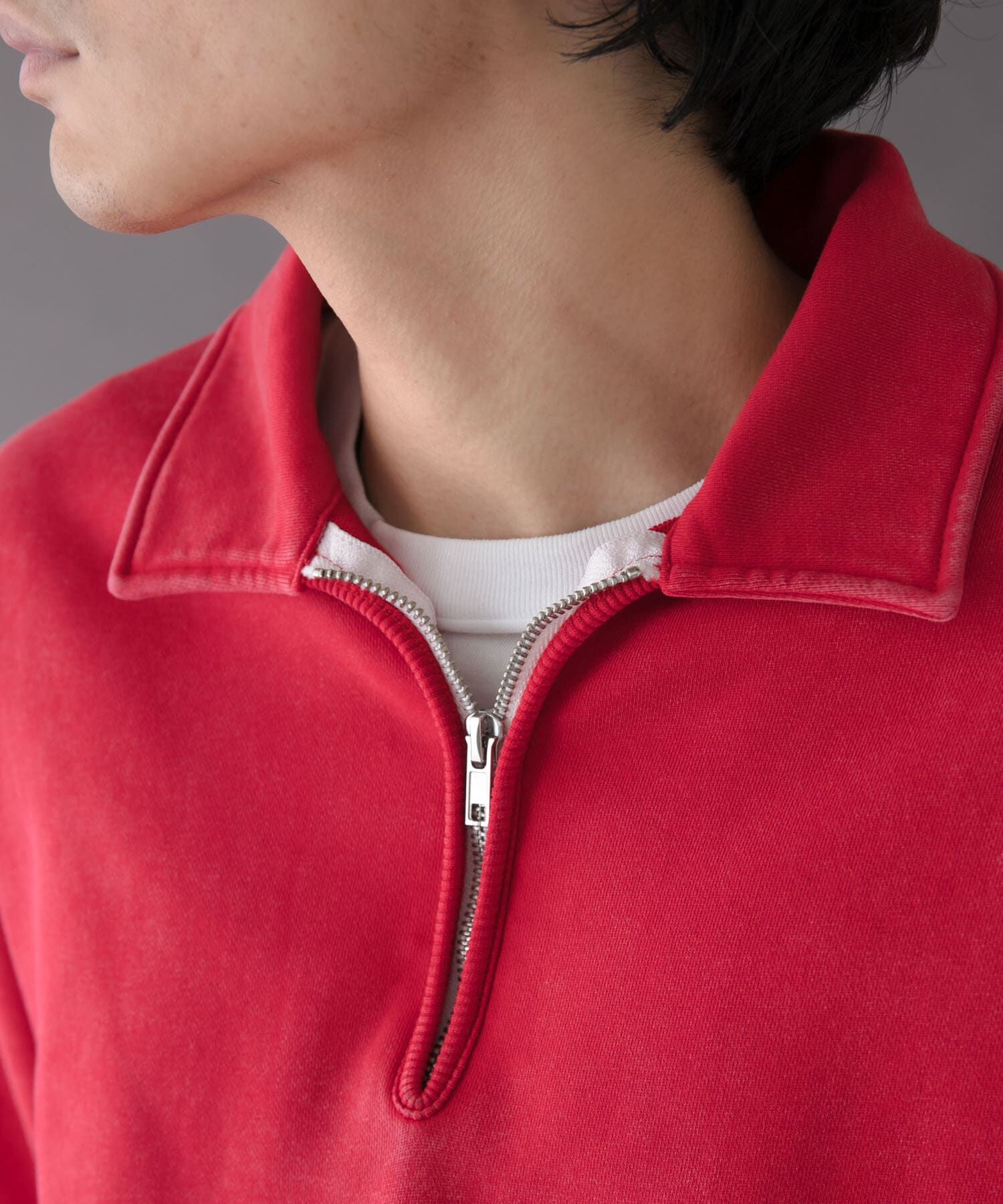 URBAN RESEARCH DOORS「FORK&SPOON　サンブリーチハーフジップスウェット」|スウェット・ジャージ|