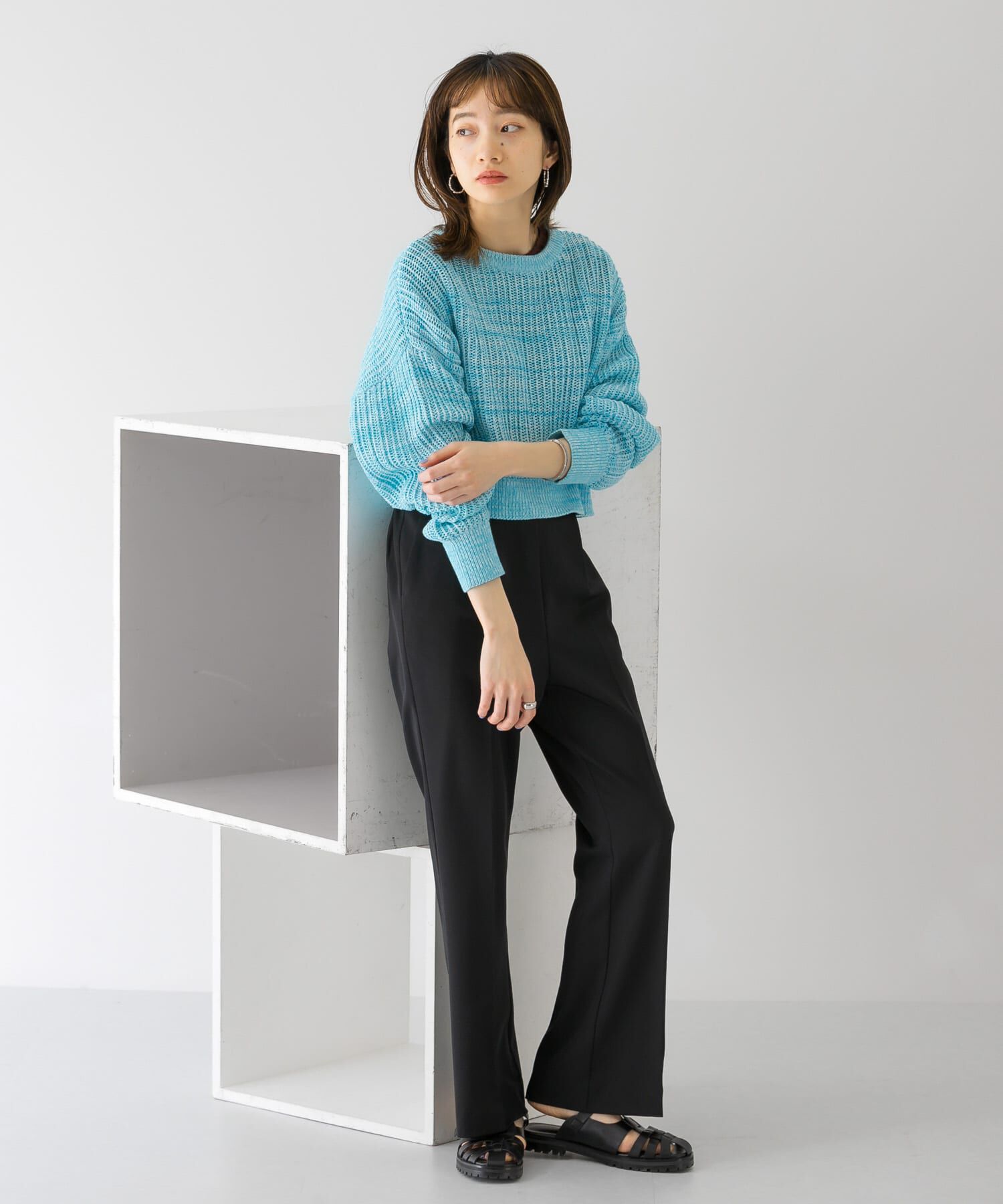  「スリムフレアイージーパンツ」|その他|