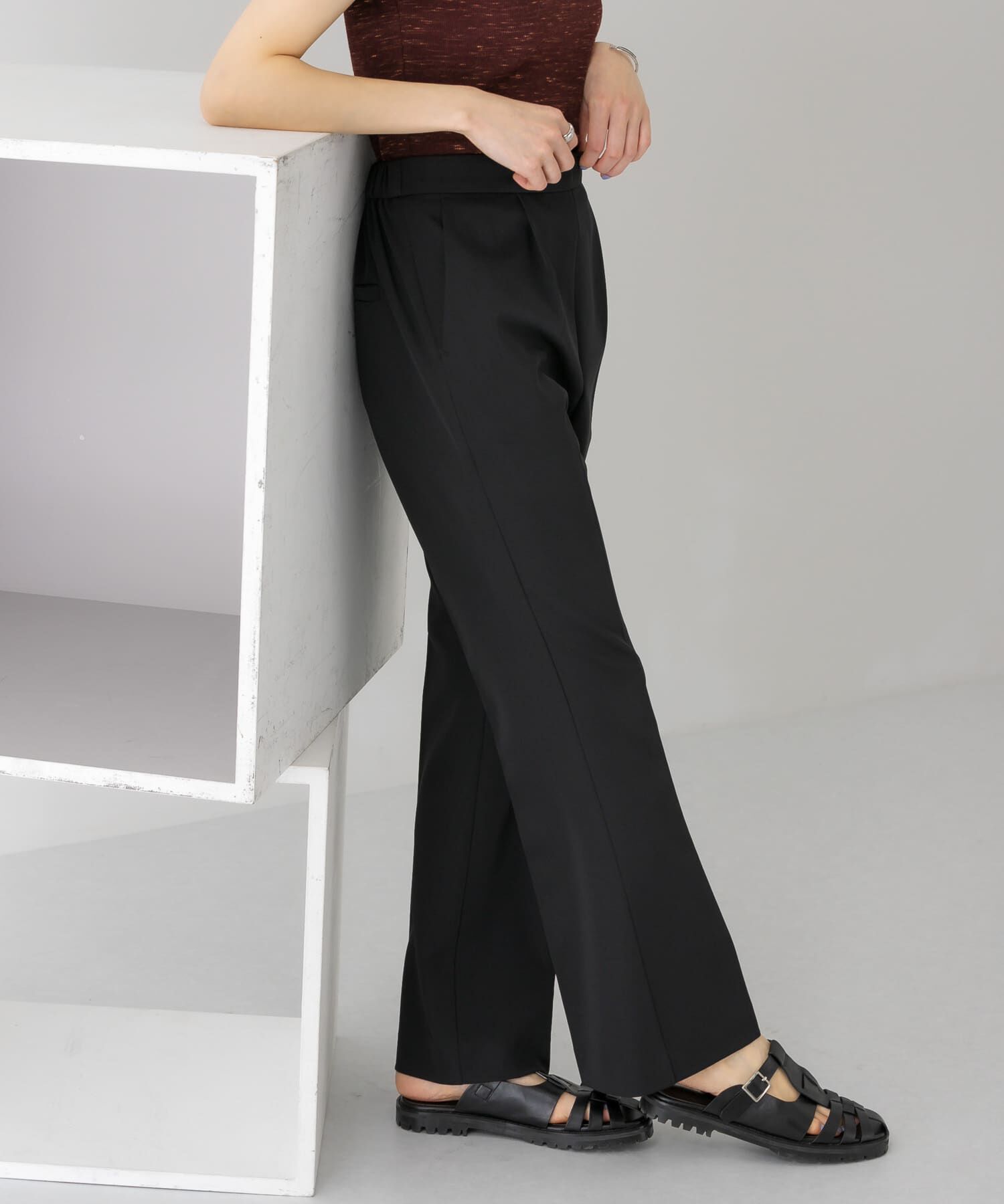  「スリムフレアイージーパンツ」|その他|