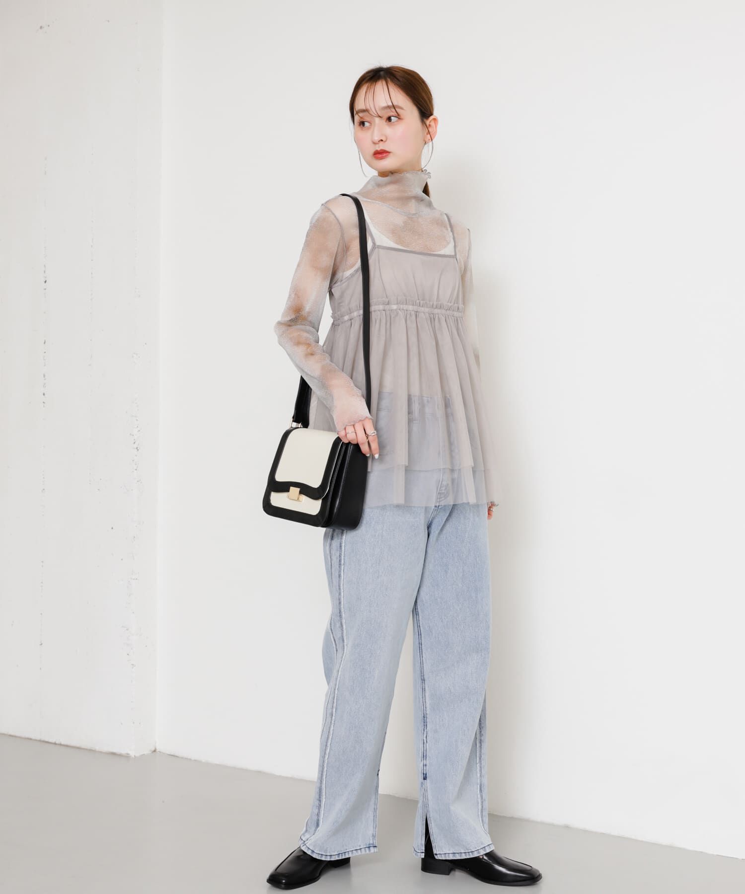 SENSE OF PLACE by URBAN RESEARCH「チュールキャミソールトップ」|キャミソール|