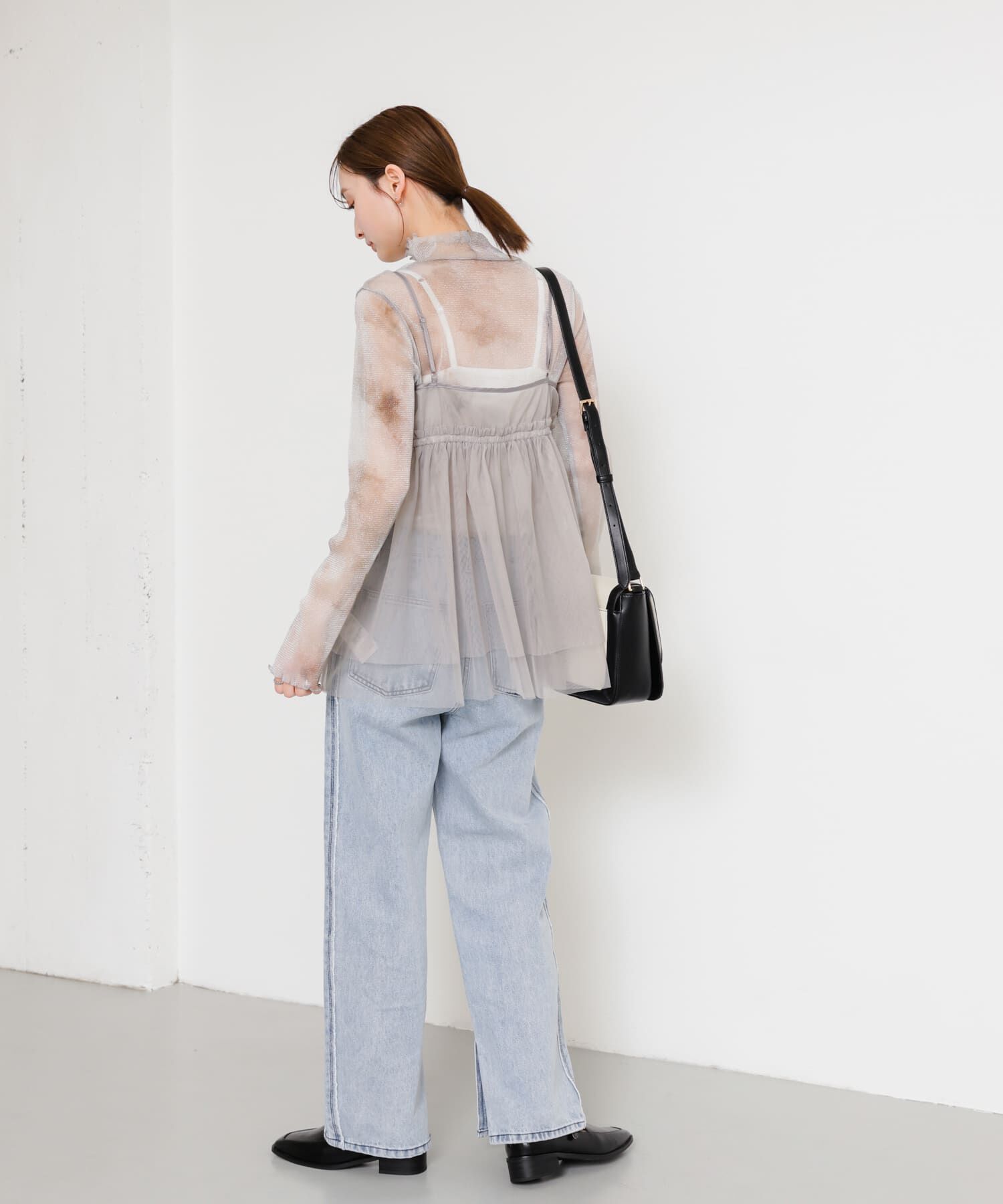 SENSE OF PLACE by URBAN RESEARCH「チュールキャミソールトップ」|キャミソール|