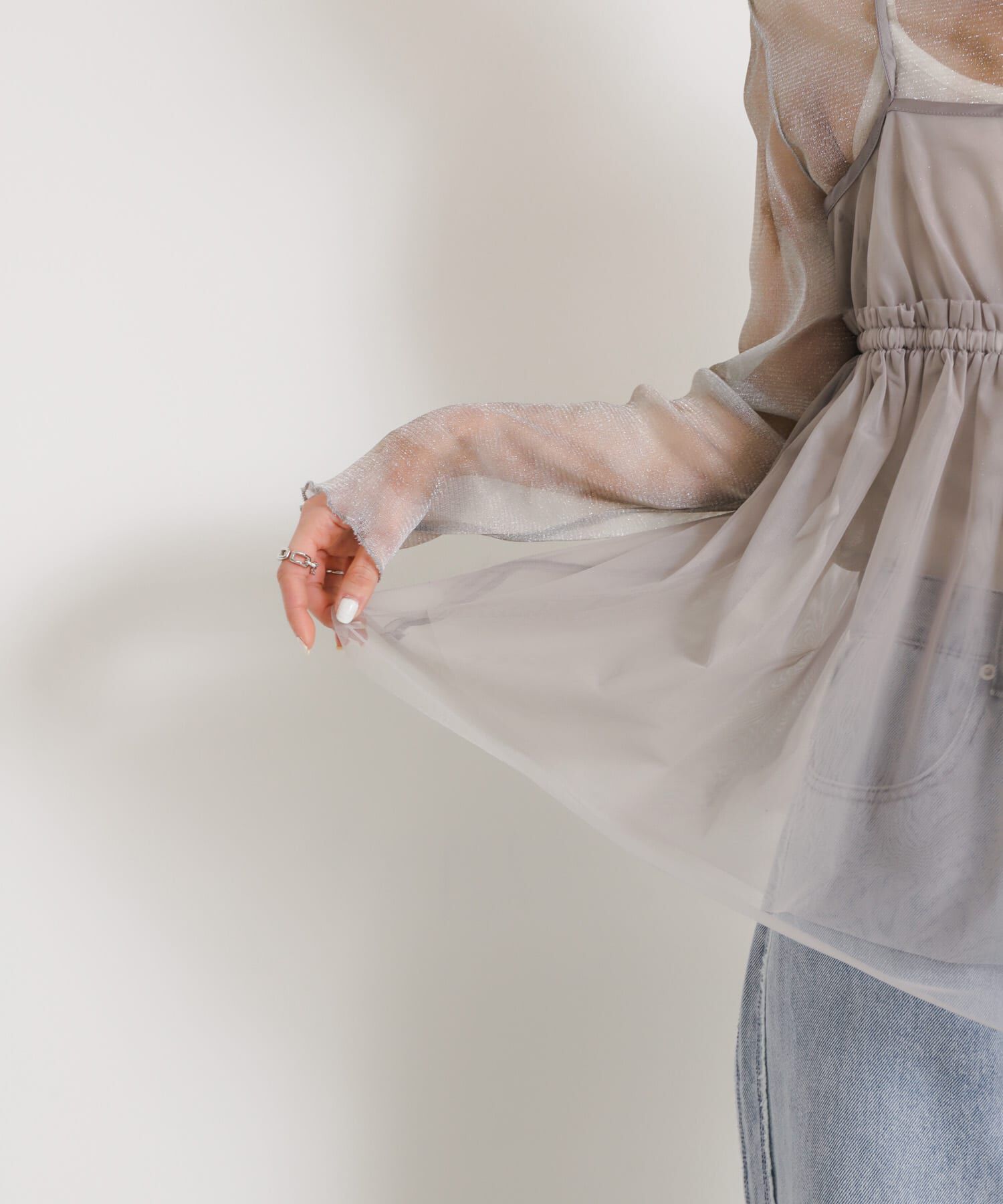 SENSE OF PLACE by URBAN RESEARCH「チュールキャミソールトップ」|キャミソール|