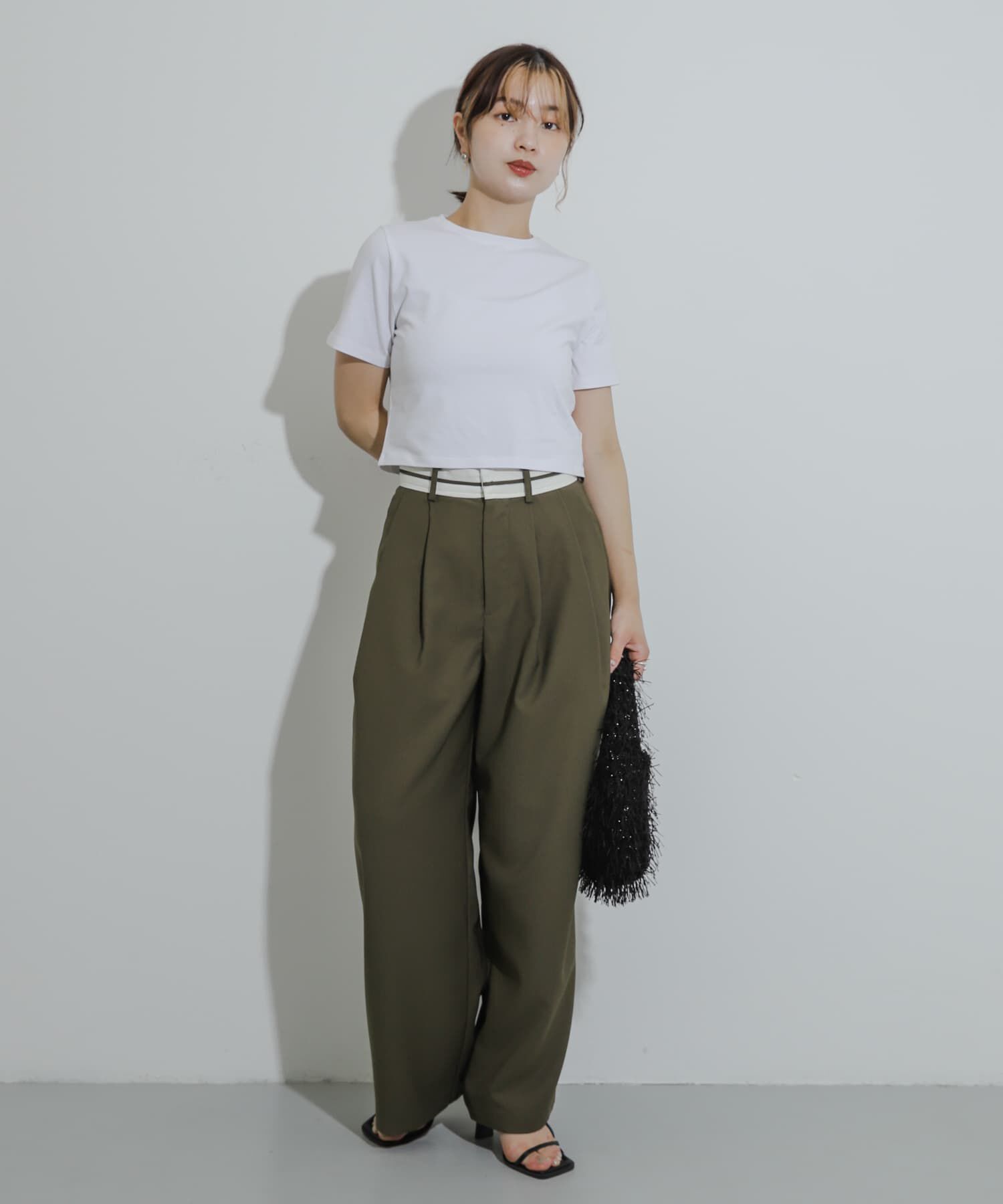 SENSE OF PLACE by URBAN RESEARCH「クロップドTシャツ(半袖)」|Tシャツ・カットソー|