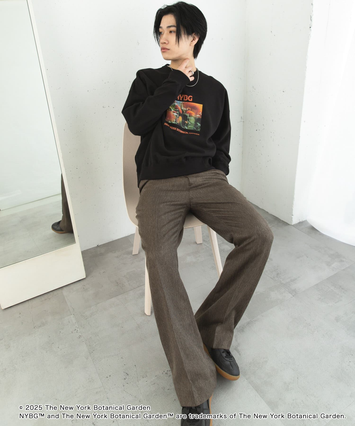 SENSE OF PLACE by URBAN RESEARCH「NYBG　クルーネックルーズスウェットB」|スウェット・ジャージ|