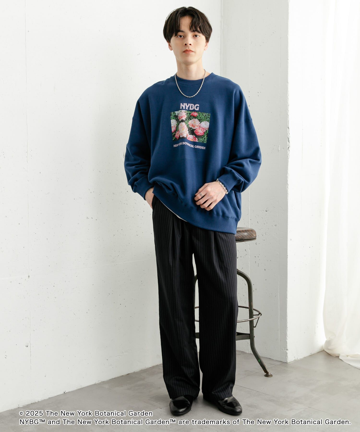 SENSE OF PLACE by URBAN RESEARCH「NYBG　クルーネックルーズスウェットB」|スウェット・ジャージ|