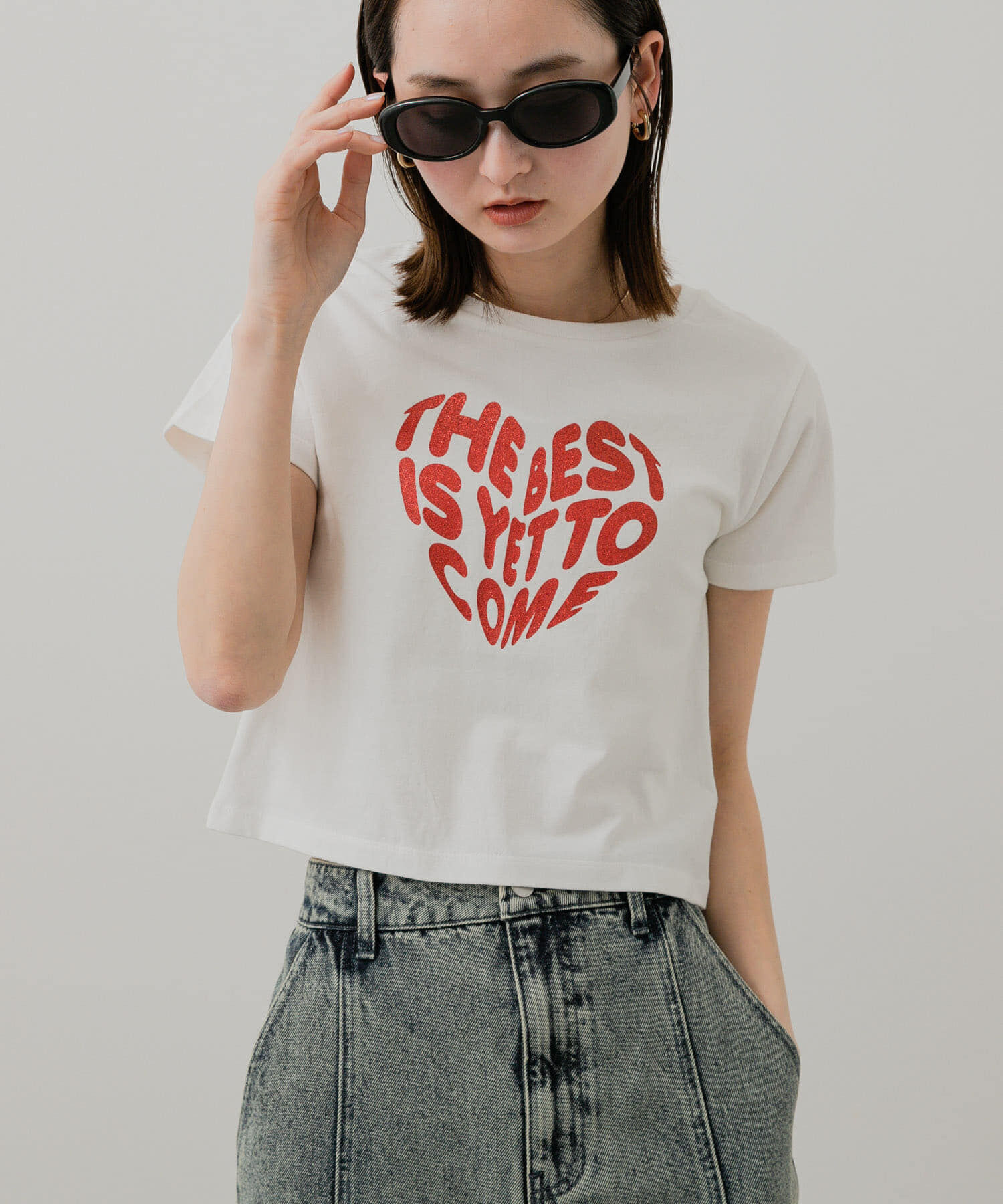 SENSE OF PLACE by URBAN RESEARCH「クロップドグラフィックTシャツ(半袖)」|Tシャツ・カットソー|