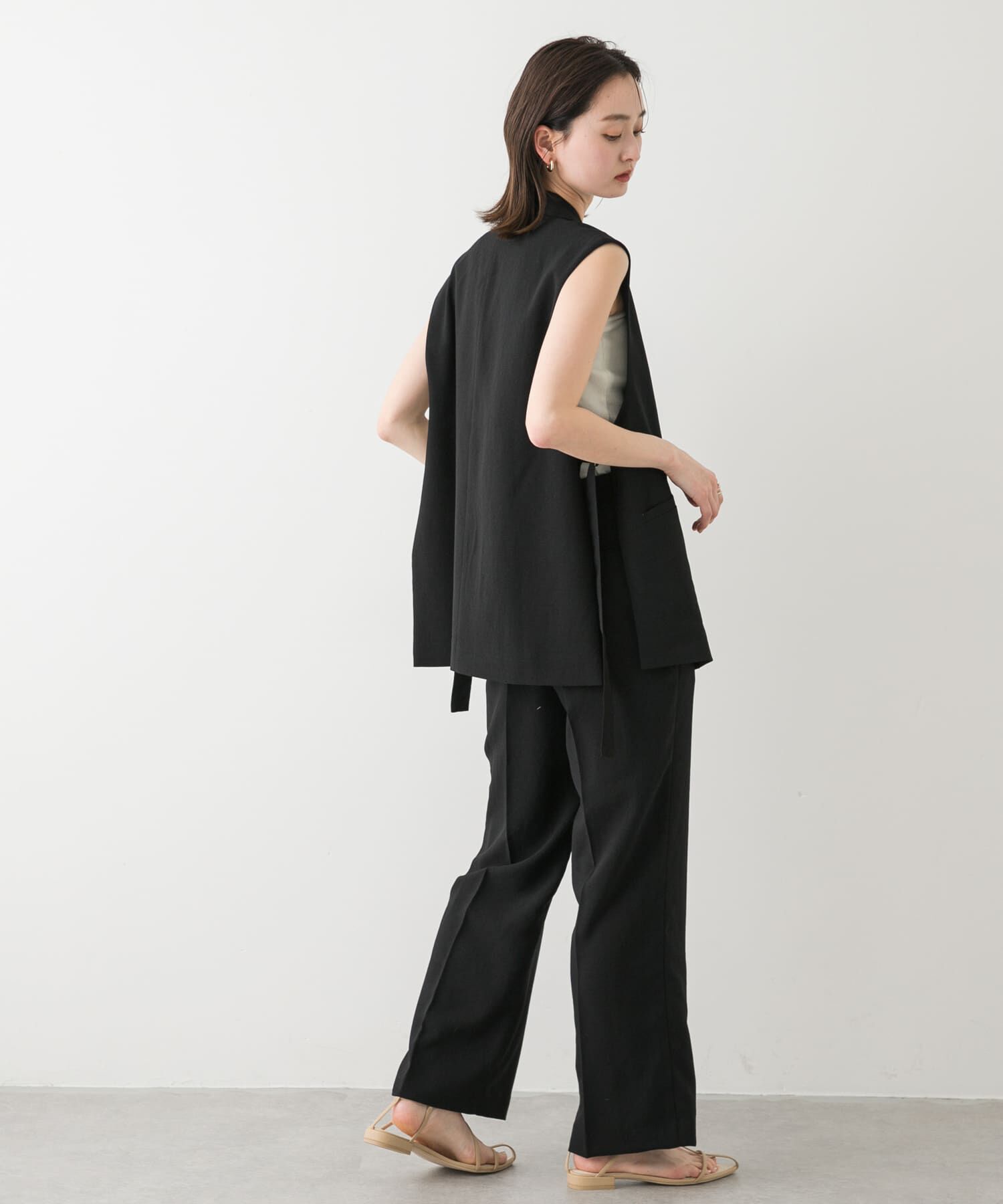 SENSE OF PLACE by URBAN RESEARCH「『UR TECH DRYLUXE』リネンライクワイドパンツ」|その他|