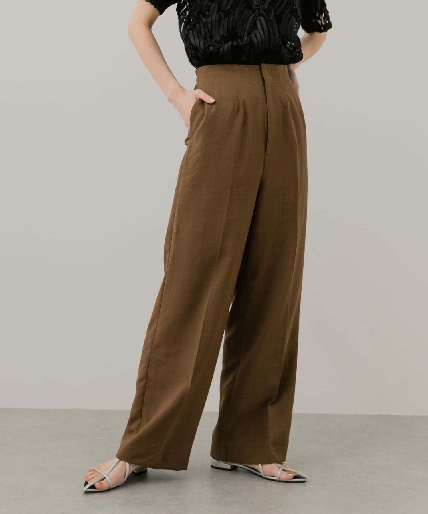 SENSE OF PLACE by URBAN RESEARCH「『UR TECH DRYLUXE』リネンライクワイドパンツ」|その他|