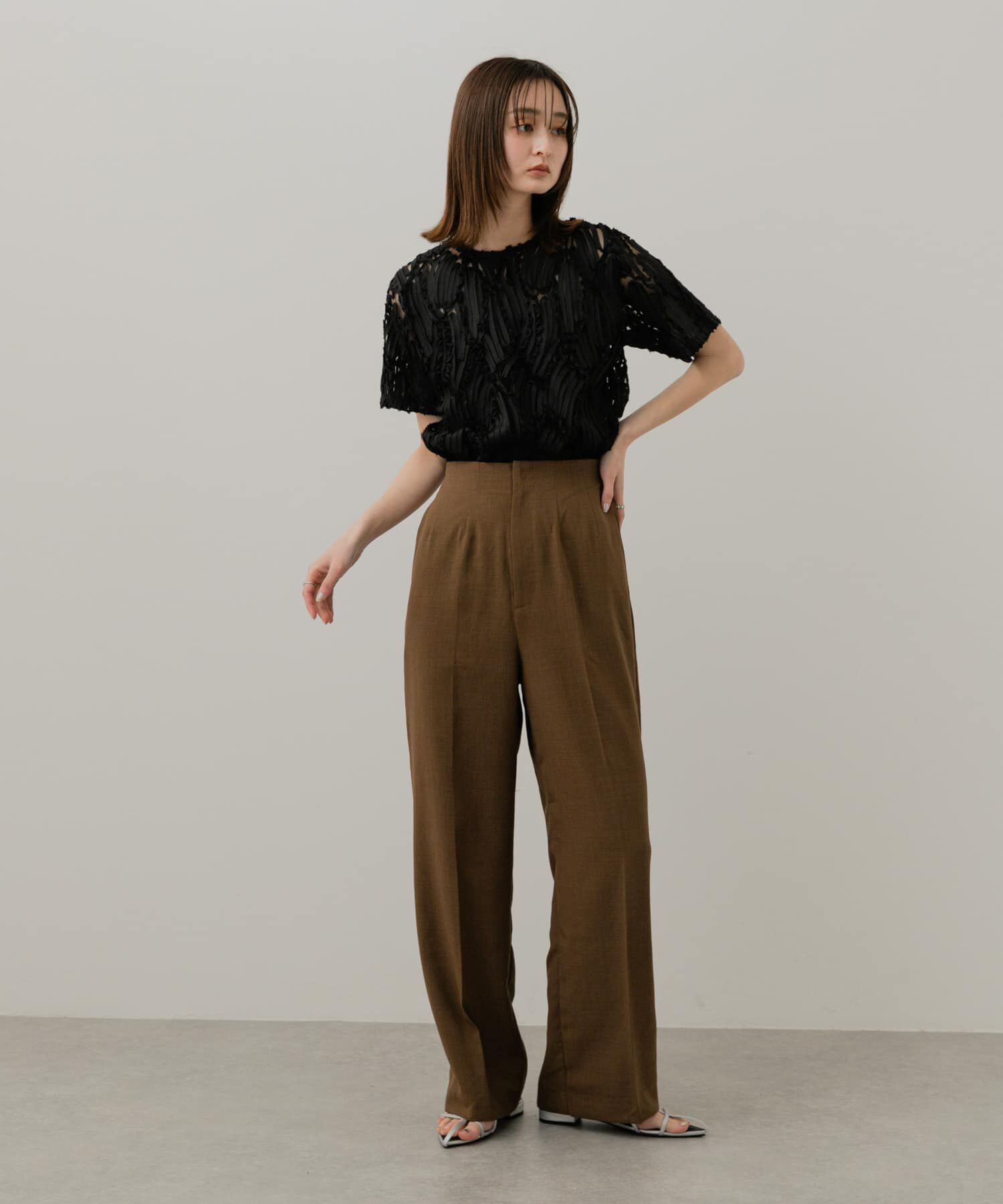 SENSE OF PLACE by URBAN RESEARCH「『UR TECH DRYLUXE』リネンライクワイドパンツ」|その他|