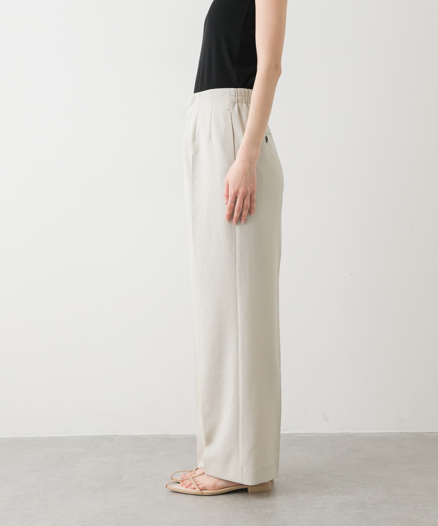 SENSE OF PLACE by URBAN RESEARCH「『UR TECH DRYLUXE』リネンライクワイドパンツ」|その他|