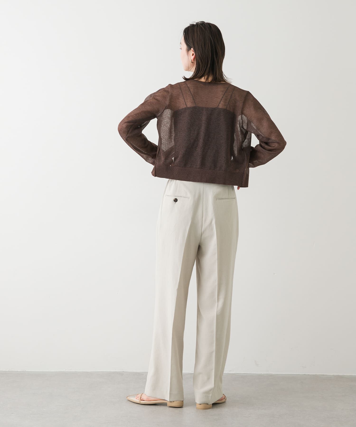 SENSE OF PLACE by URBAN RESEARCH「『UR TECH DRYLUXE』リネンライクワイドパンツ」|その他|