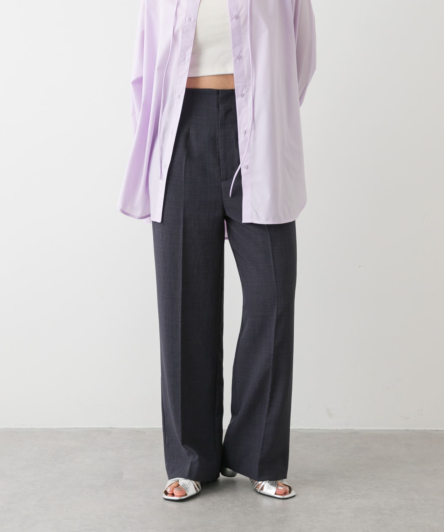 SENSE OF PLACE by URBAN RESEARCH「『UR TECH DRYLUXE』リネンライクワイドパンツ」|その他|