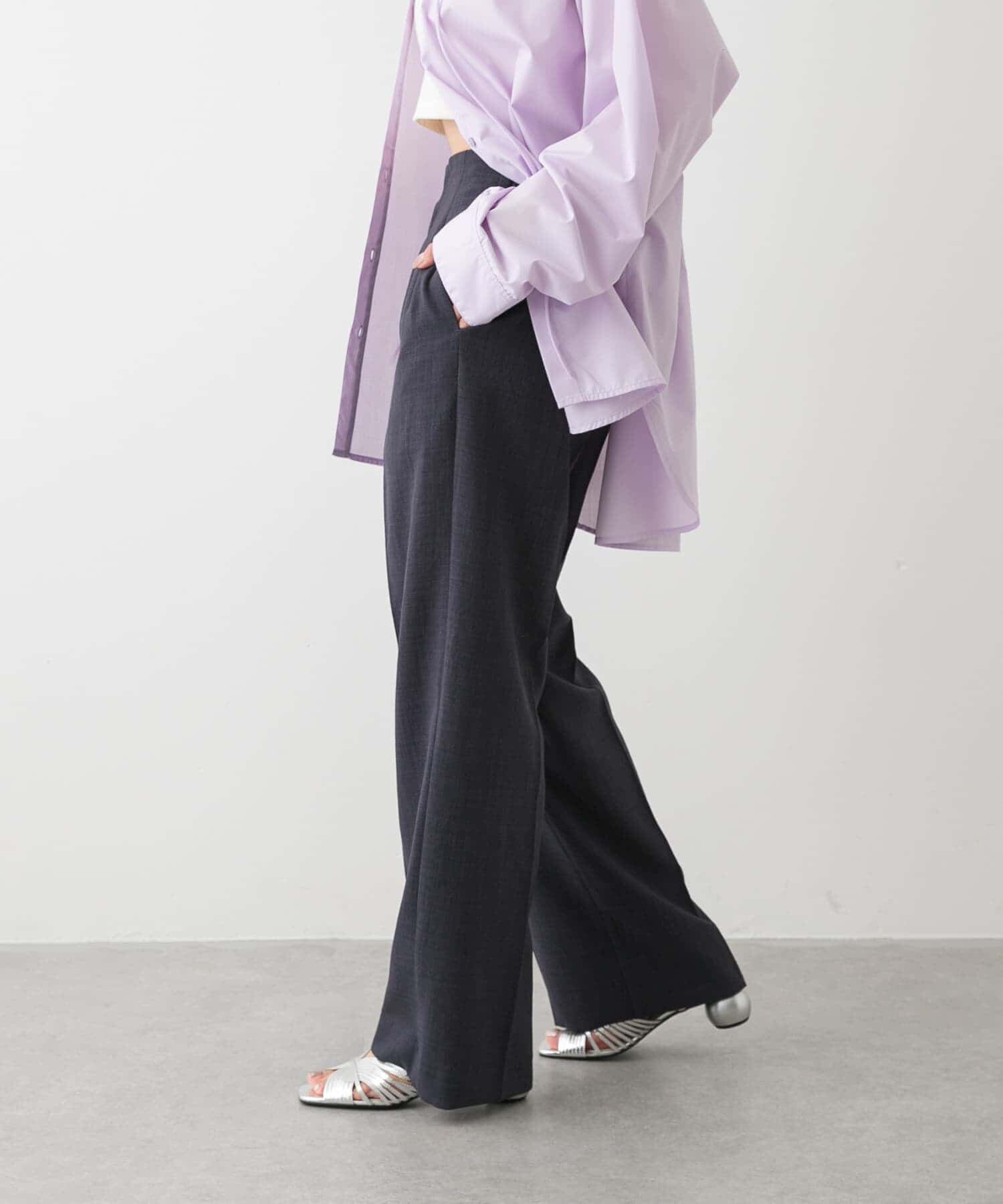 SENSE OF PLACE by URBAN RESEARCH「『UR TECH DRYLUXE』リネンライクワイドパンツ」|その他|