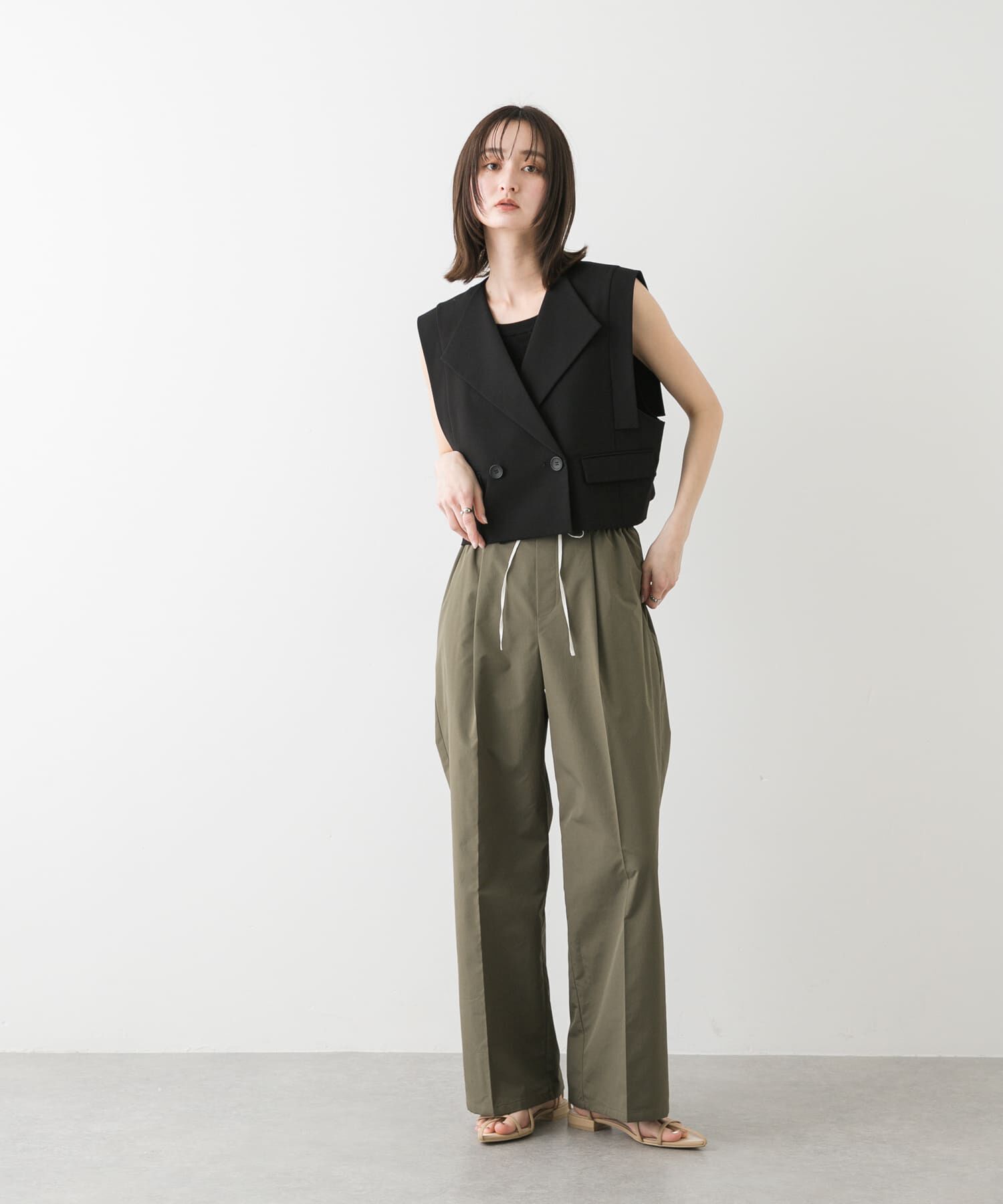 SENSE OF PLACE by URBAN RESEARCH「テーラードクロップドジレ」|ベスト・ジレ|