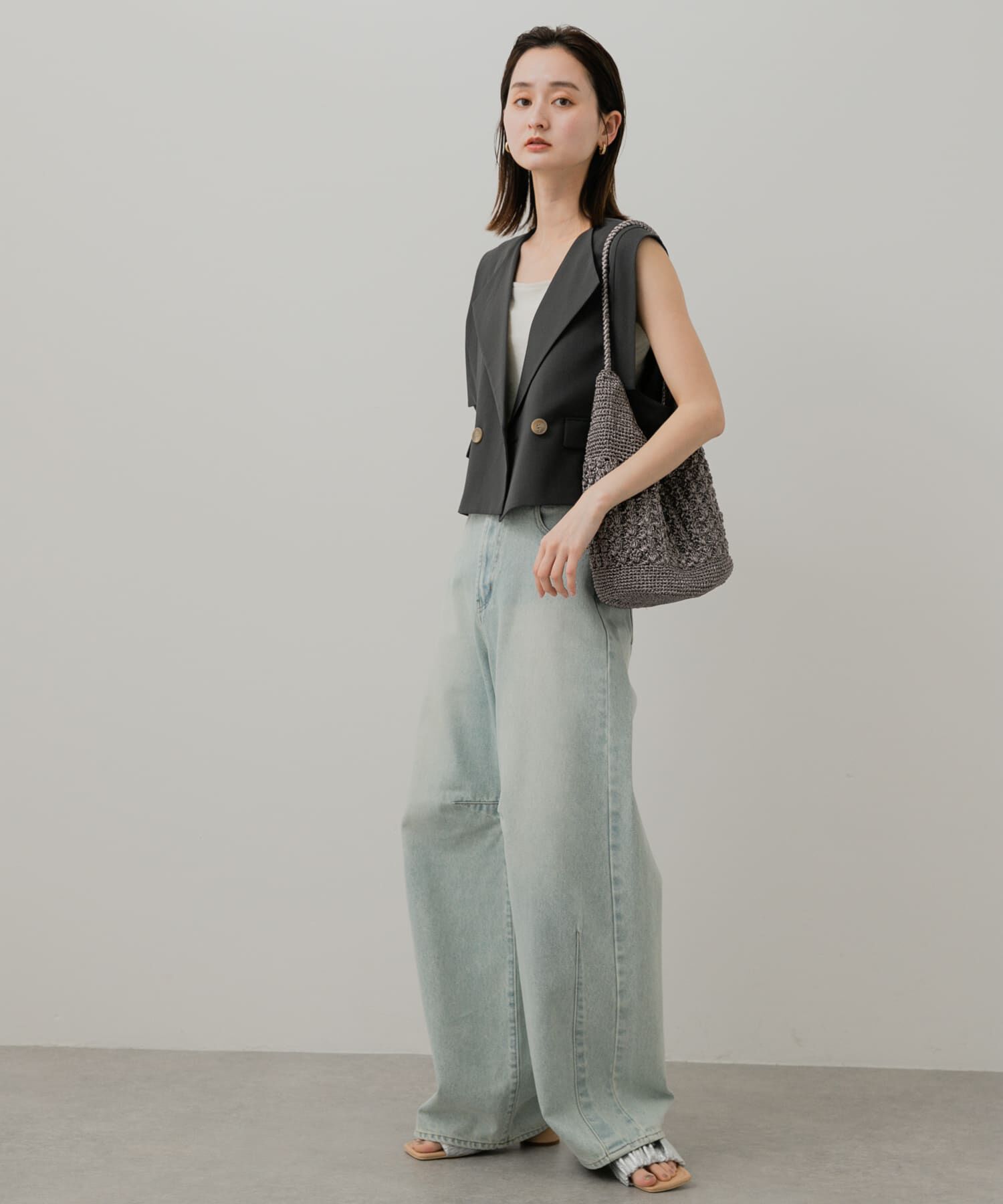 SENSE OF PLACE by URBAN RESEARCH「テーラードクロップドジレ」|ベスト・ジレ|