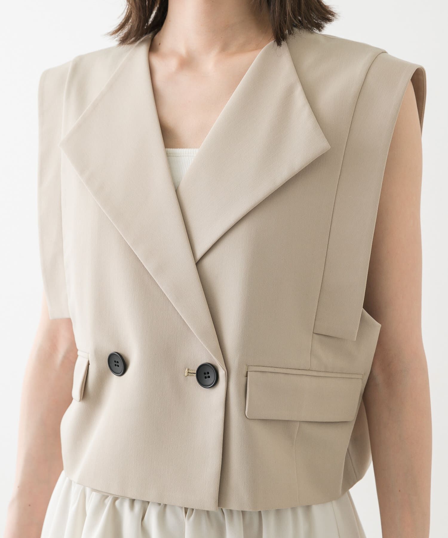 SENSE OF PLACE by URBAN RESEARCH「テーラードクロップドジレ」|ベスト・ジレ|