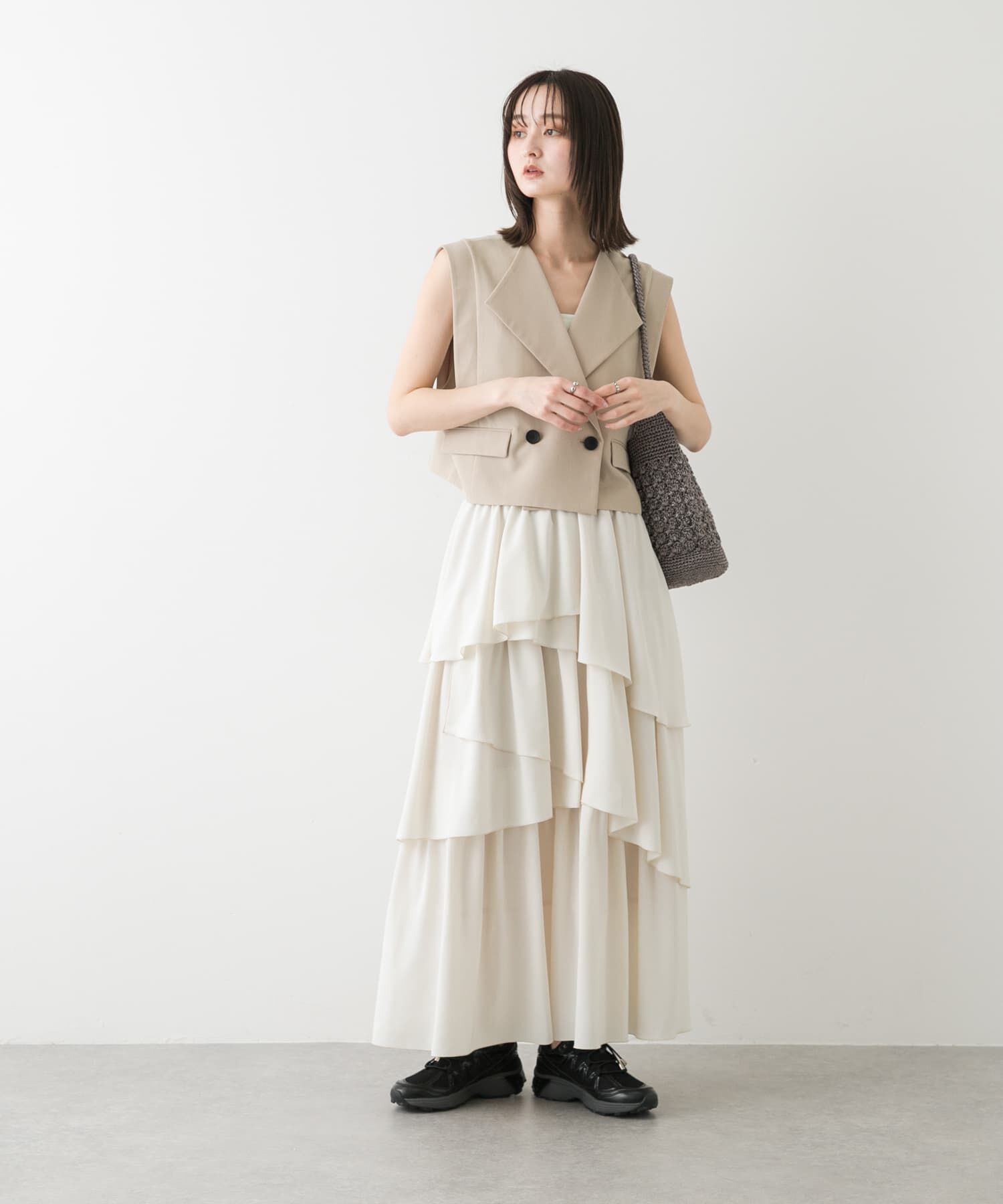 SENSE OF PLACE by URBAN RESEARCH「テーラードクロップドジレ」|ベスト・ジレ|