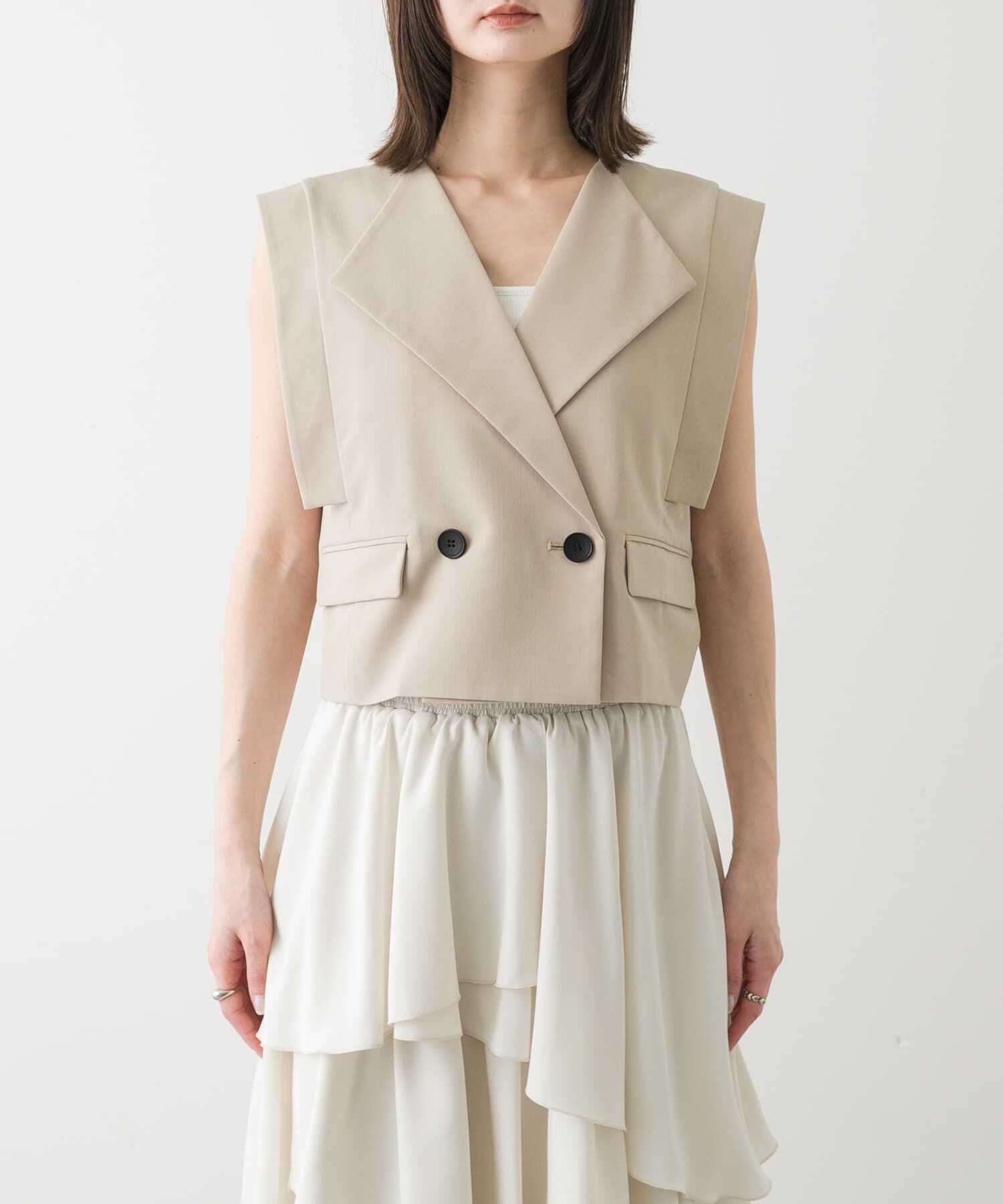 SENSE OF PLACE by URBAN RESEARCH「テーラードクロップドジレ」|ベスト・ジレ|