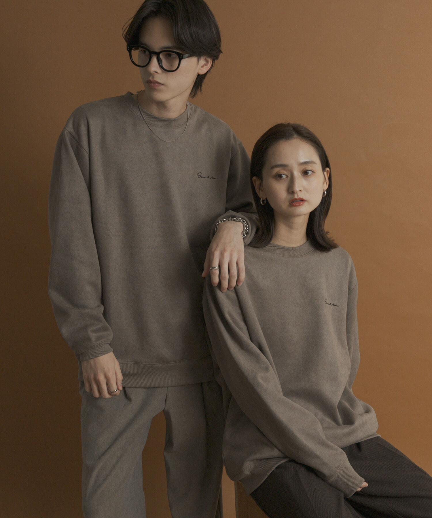 SENSE OF PLACE by URBAN RESEARCH「シシュウフェイクスエードクルーネックスウェット」|スウェット・ジャージ|