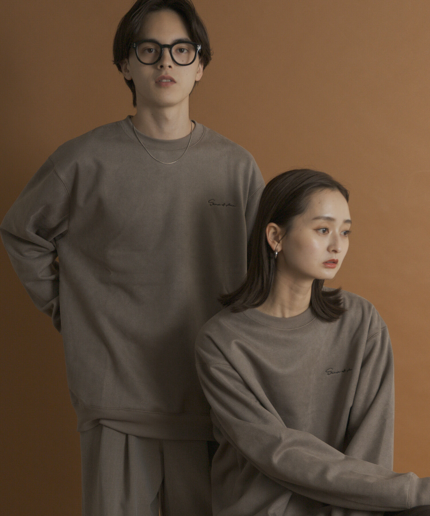 SENSE OF PLACE by URBAN RESEARCH「シシュウフェイクスエードクルーネックスウェット」|スウェット・ジャージ|