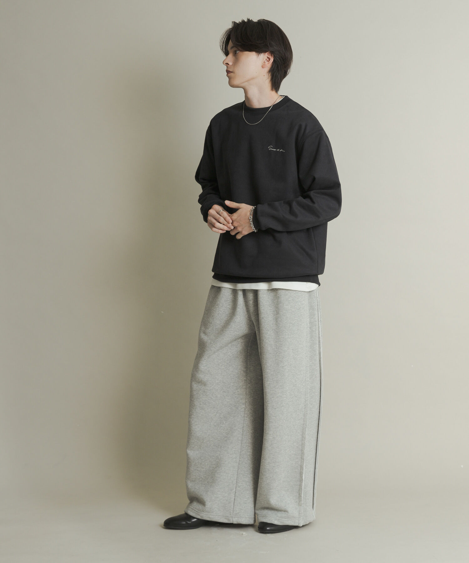 SENSE OF PLACE by URBAN RESEARCH「シシュウフェイクスエードクルーネックスウェット」|スウェット・ジャージ|