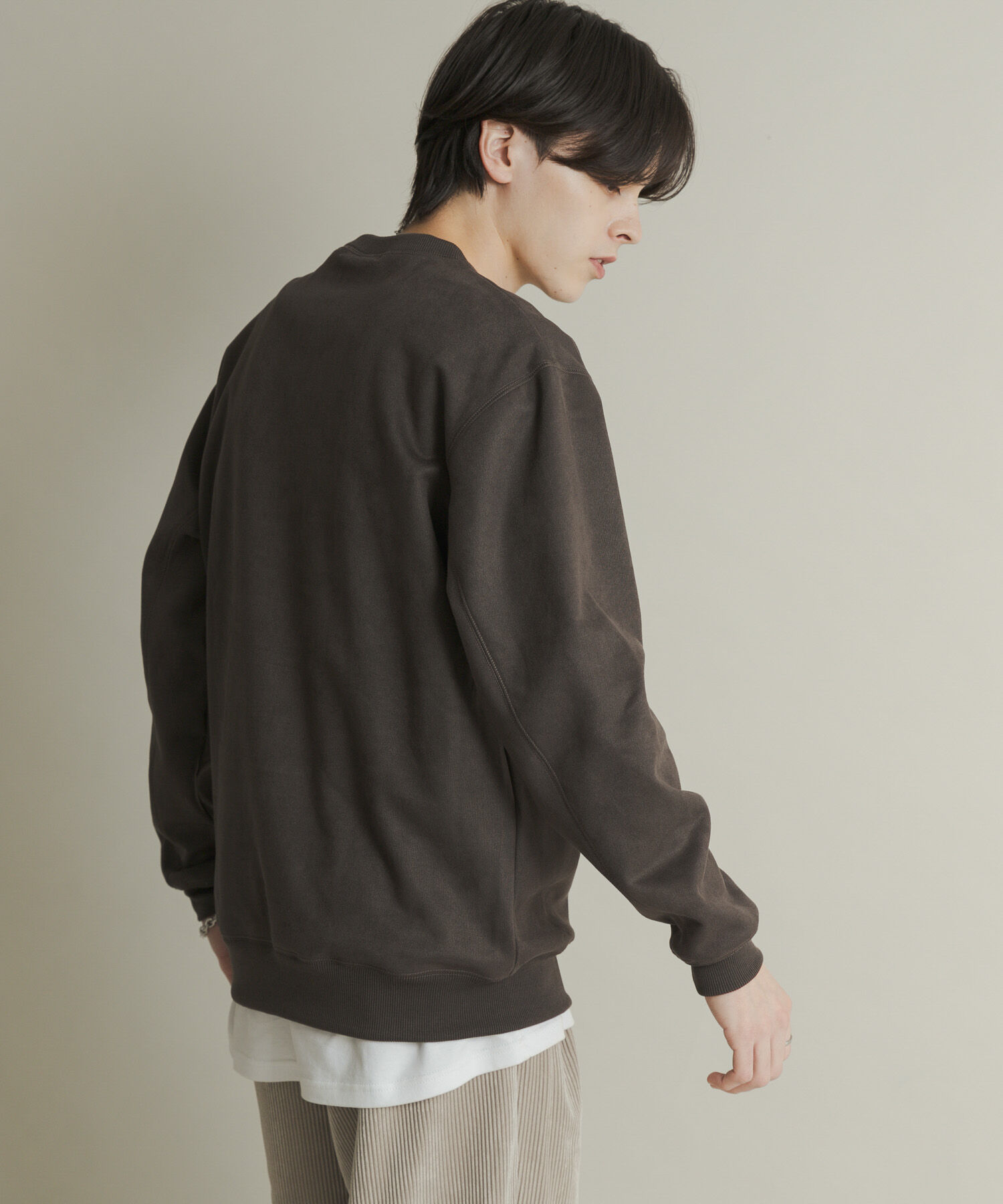 SENSE OF PLACE by URBAN RESEARCH「シシュウフェイクスエードクルーネックスウェット」|スウェット・ジャージ|