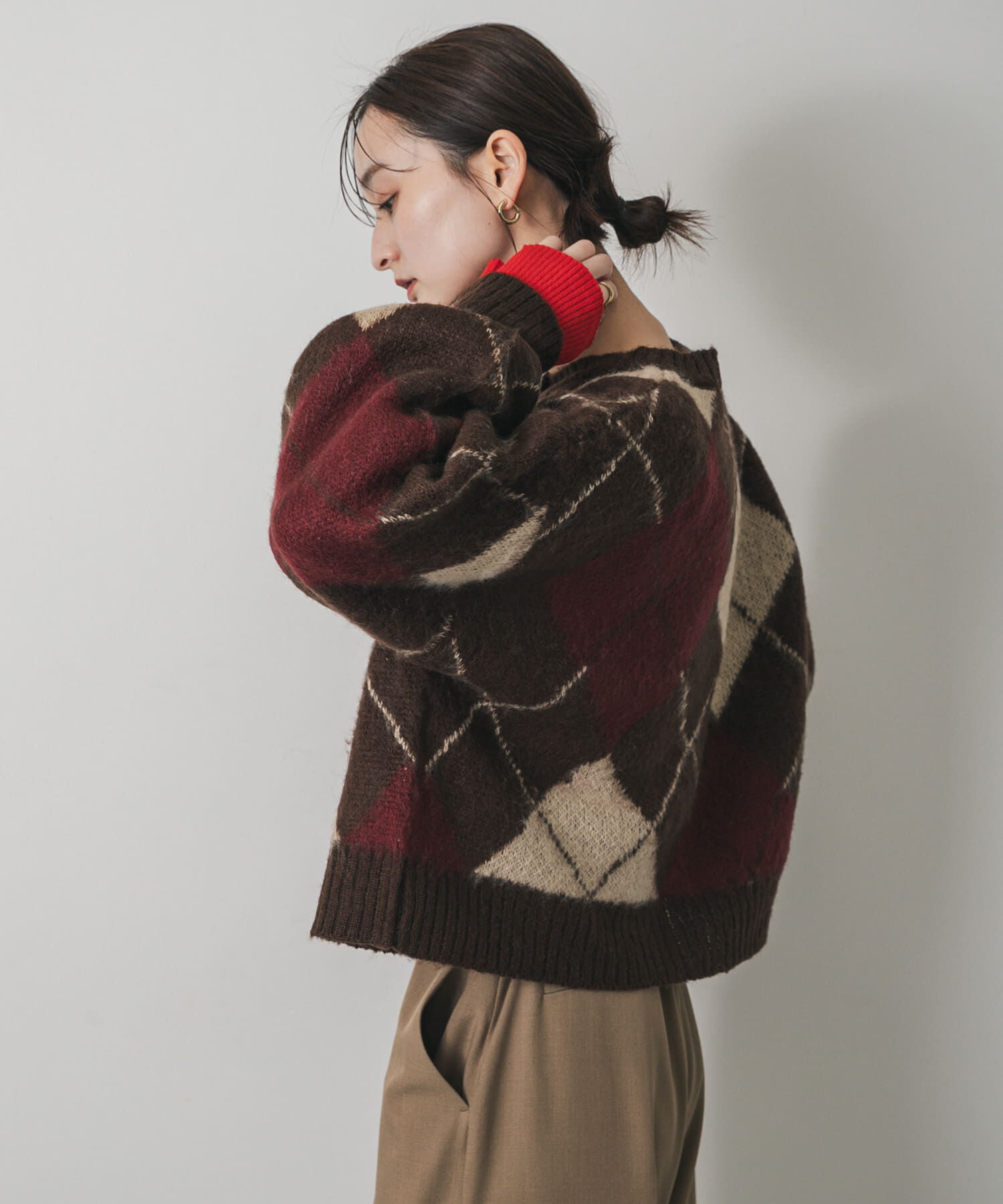 SENSE OF PLACE by URBAN RESEARCH「アーガイルニットカーディガン」|カーディガン|