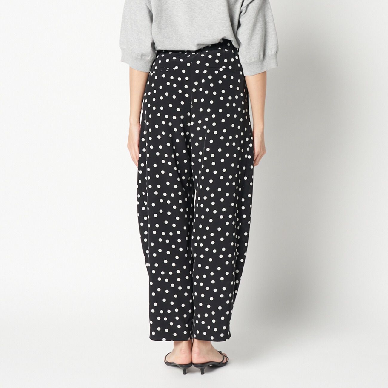 HELIOPOLE「HELIOPOLE DOT PRINT CURVEY PANTS」|チノ|