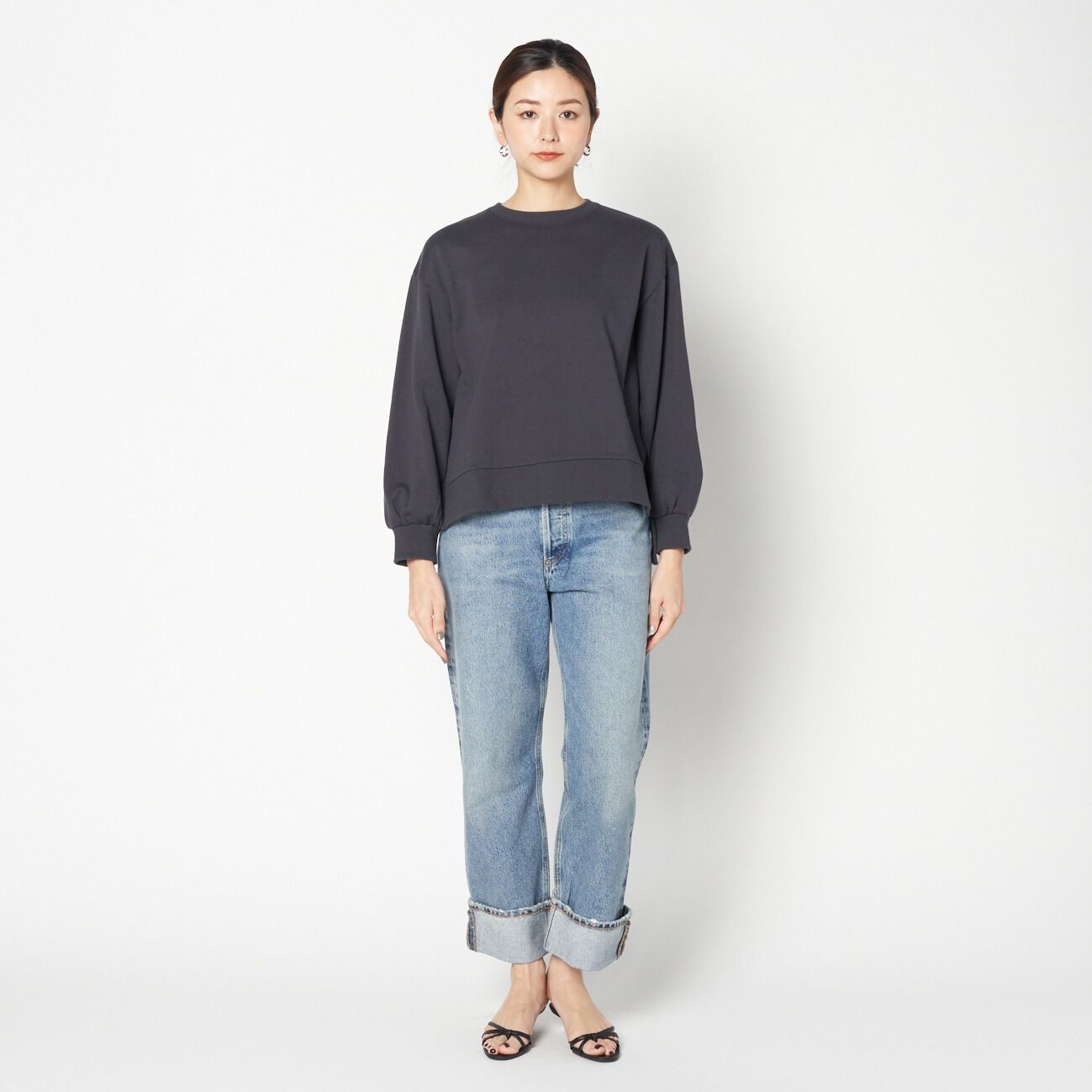 HELIOPOLE「HELIOPOLE SIDE SLIT SWEAT SHIRT」|Tシャツ・カットソー|