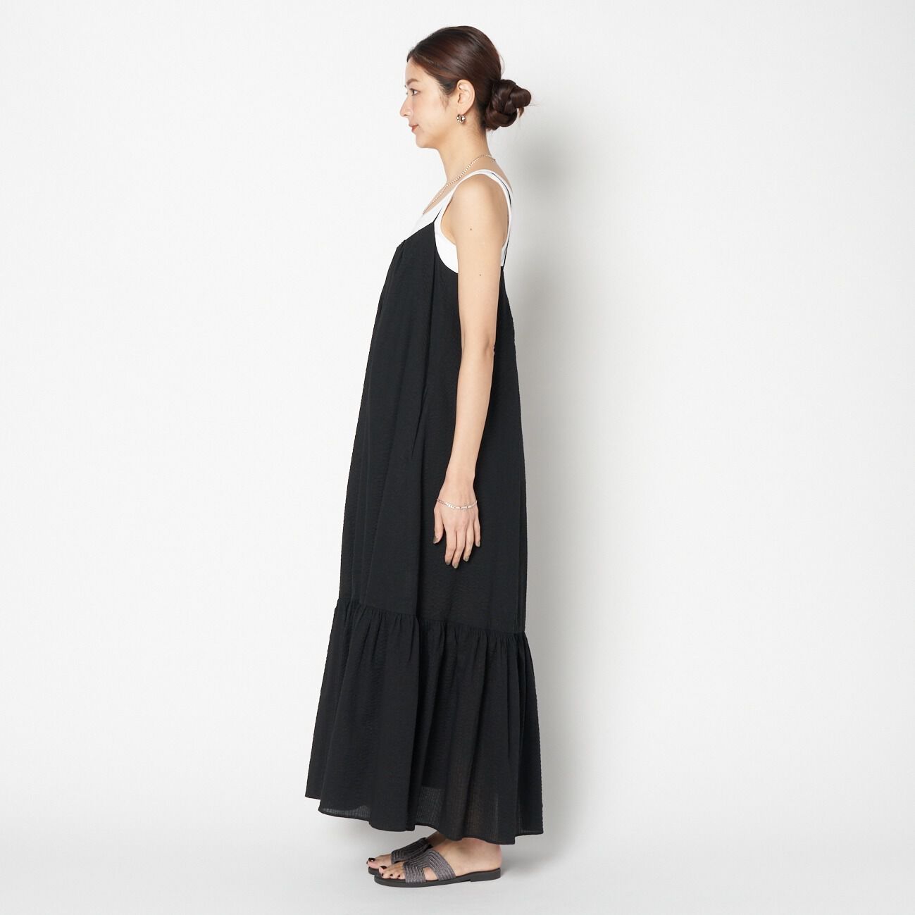HELIOPOLE「HELIOPOLE SHEERSUCKER CAMI DRESS(SOLID)」|ワンピース|