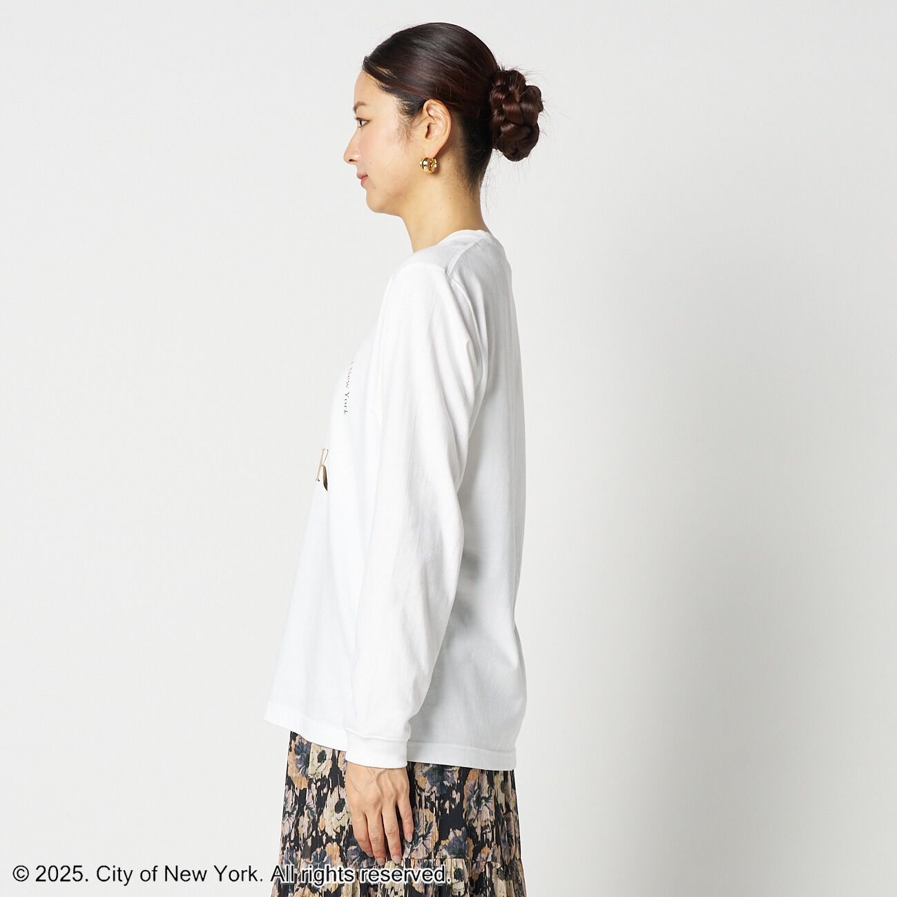  「GOOD ROCK SPEED NYC METALIC PRINT L/S T-SHIRT」|Tシャツ・カットソー|