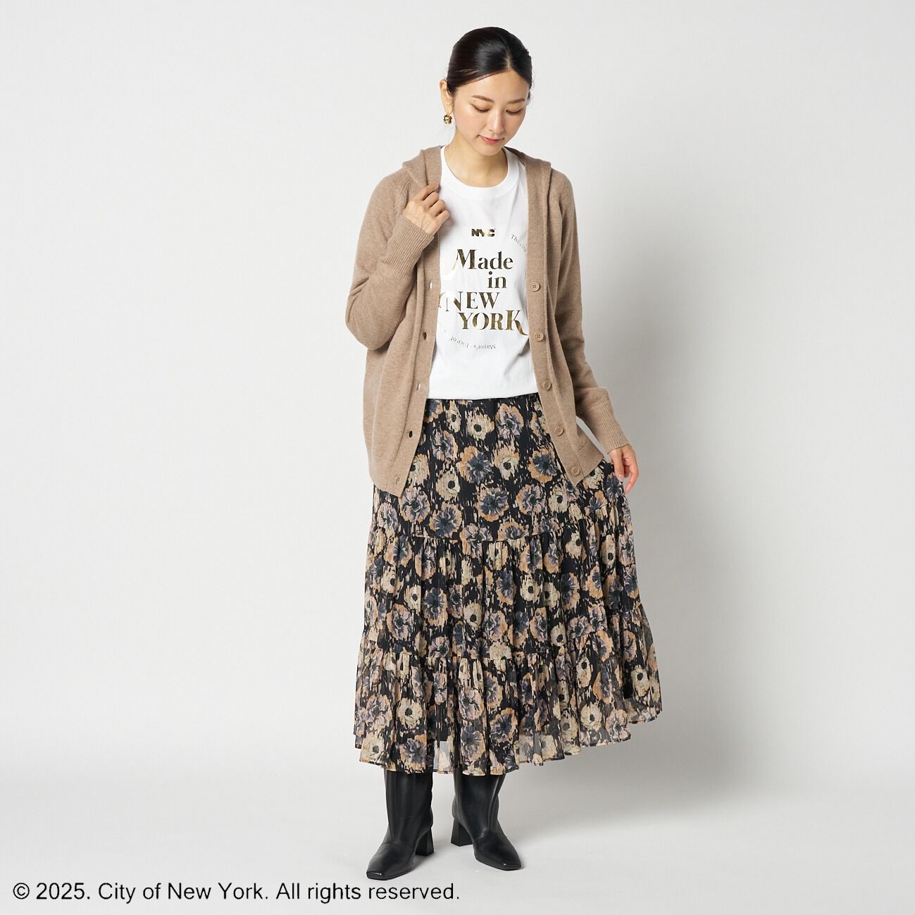  「GOOD ROCK SPEED NYC METALIC PRINT L/S T-SHIRT」|Tシャツ・カットソー|