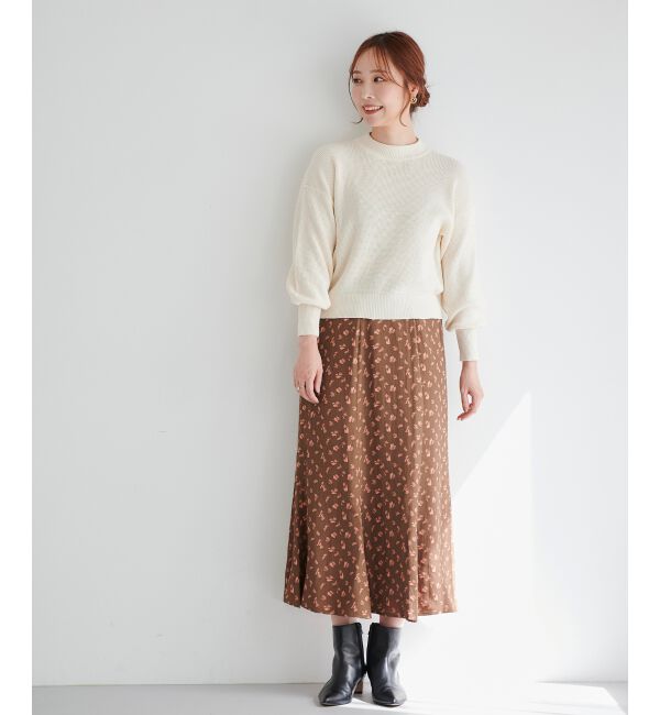 le.coeur blanc「フラワージャガードマーメイドスカート」|スカート|