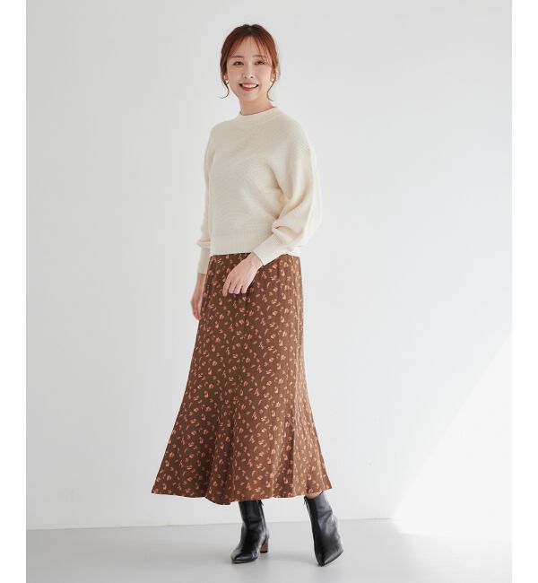 le.coeur blanc「フラワージャガードマーメイドスカート」|スカート|