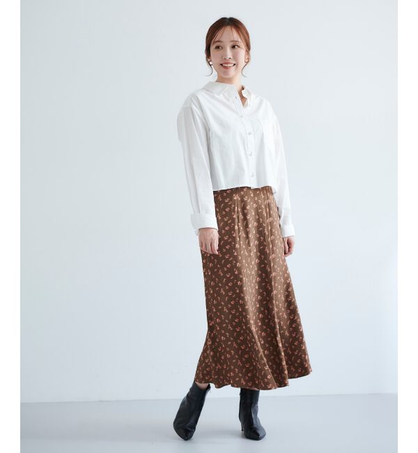 le.coeur blanc「フラワージャガードマーメイドスカート」|スカート|