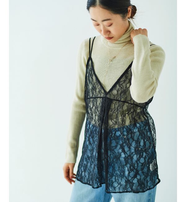 le.coeur blanc「ラッセルレースキャミブラウス」|キャミソール|