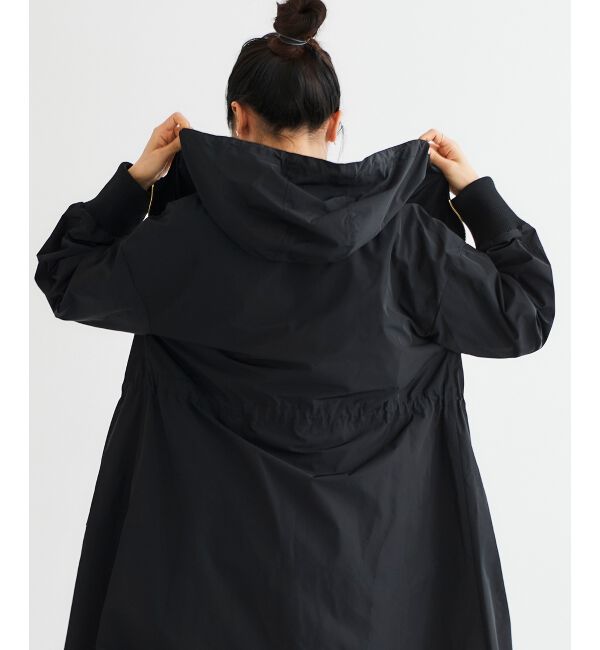  「ライトタフタフードロングブルゾン」|ブルゾン・スタジャン|