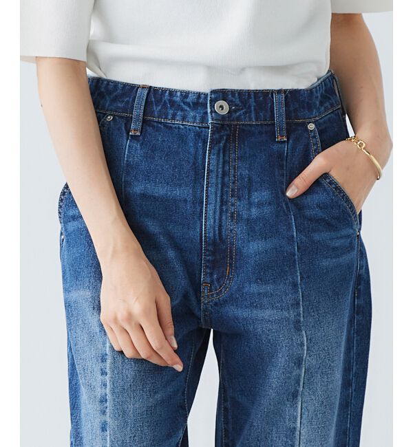  「センターシームストレートデニムパンツ」|デニム|