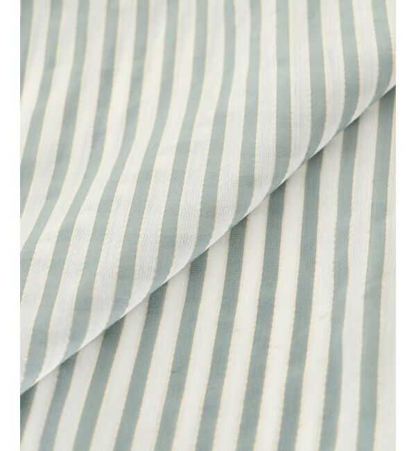 le.coeur blanc「ゴールドラメストライプリボンブラウス」|シャツ・ブラウス|