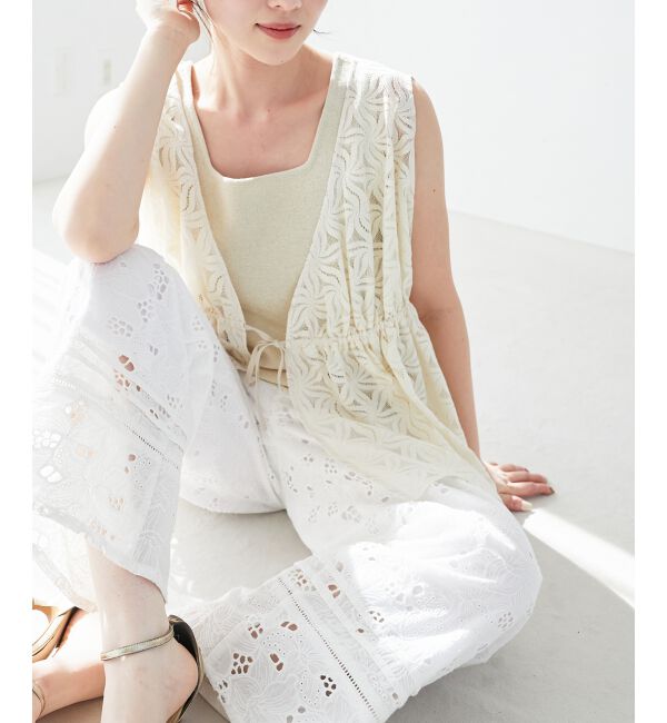  「《手洗い可能》カットワークレースパンツ」|その他|