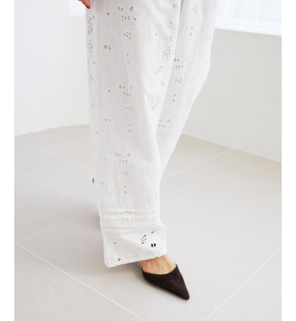  「《手洗い可能》カットワークレースパンツ」|その他|