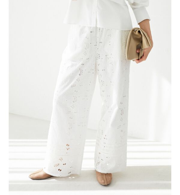  「《手洗い可能》カットワークレースパンツ」|その他|