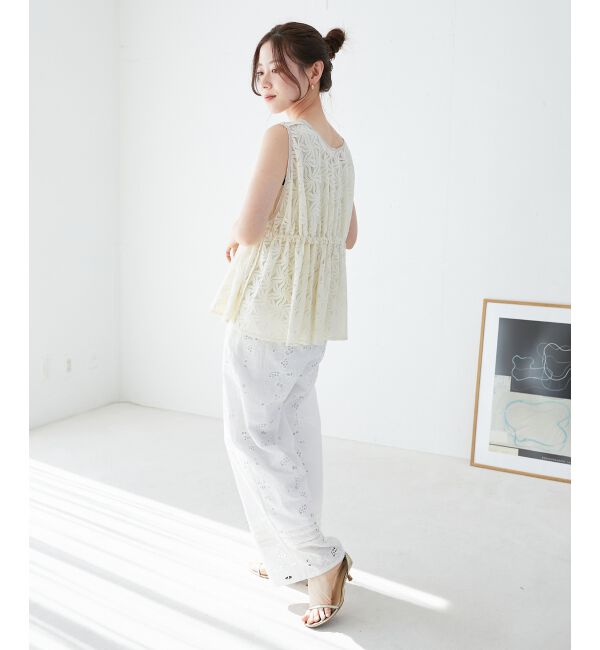  「《手洗い可能》カットワークレースパンツ」|その他|
