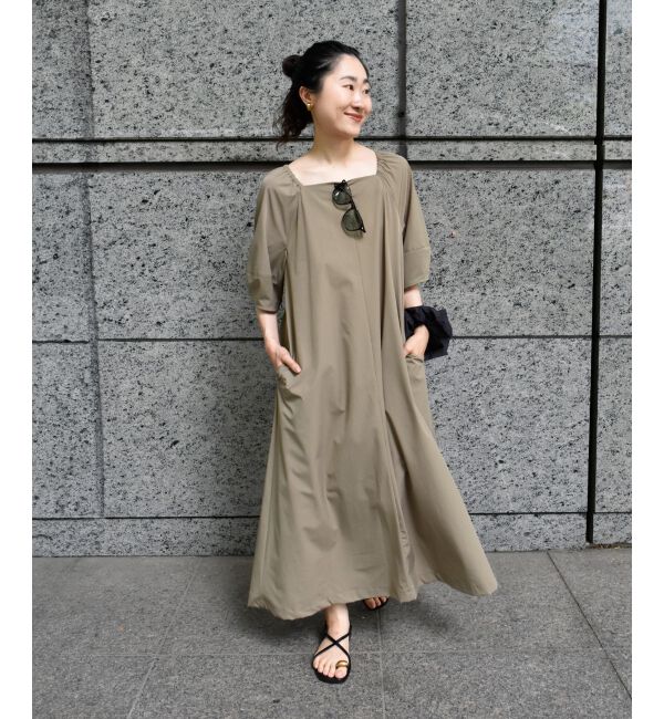  「《接触冷感》ナイロンストレッチ2WAYワンピース」|ワンピース|