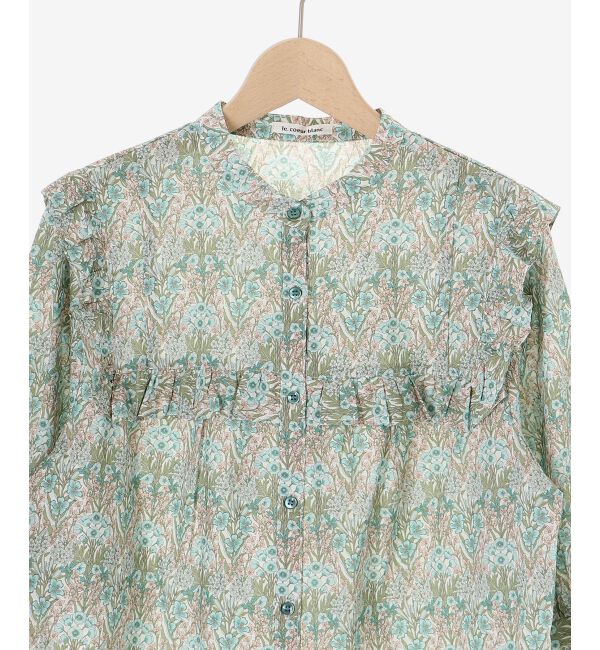  「リバティアソートフリルブラウス」|シャツ・ブラウス|