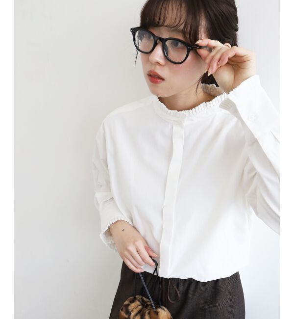  「プリーツカラーシャツ」|シャツ・ブラウス|