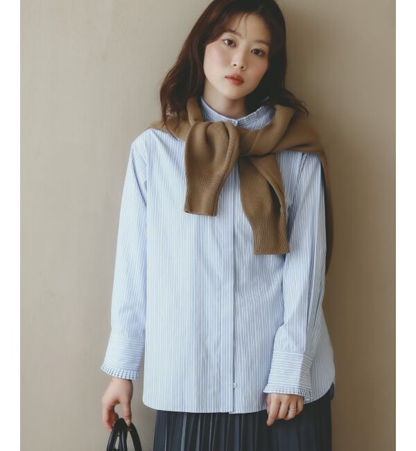  「プリーツカラーシャツ」|シャツ・ブラウス|