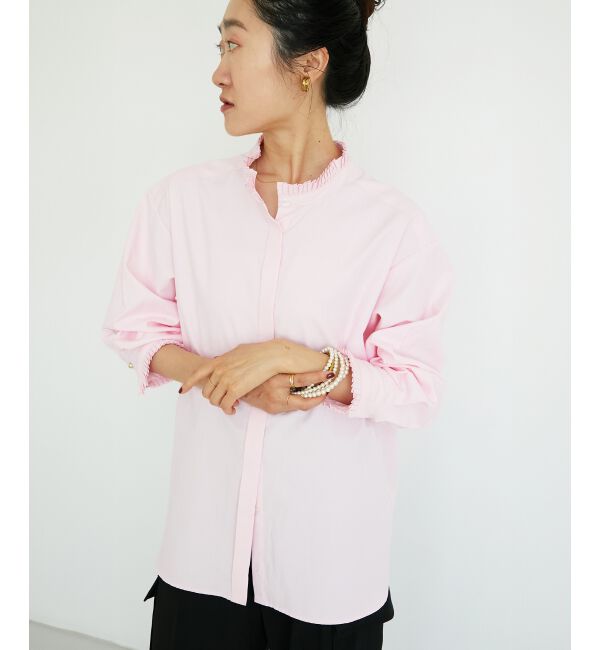  「プリーツカラーシャツ」|シャツ・ブラウス|