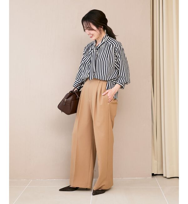  「ストライプボウタイブラウス」|シャツ・ブラウス|
